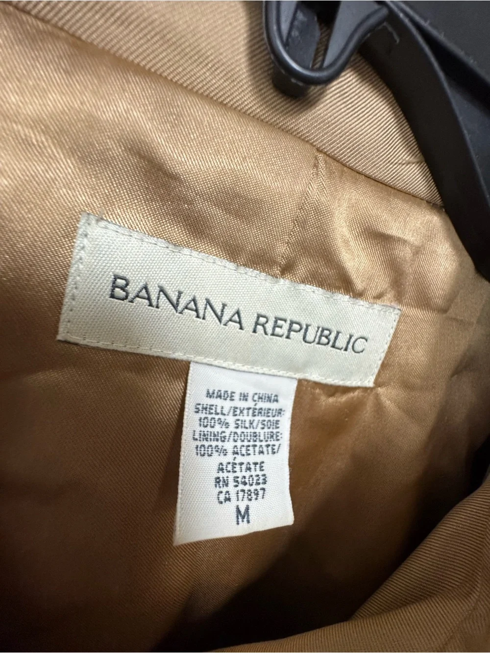 Banana Republic SILK Single-Breasted Trench Coat